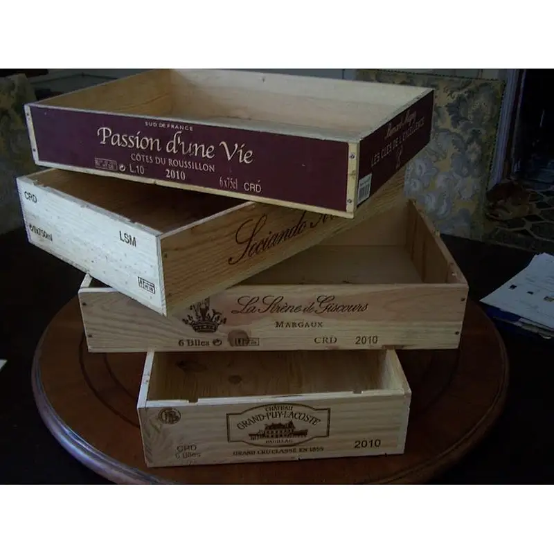 Champagne Wooden Box storage box wooden boxes cheap wooden fruit crates for sale wood box shabby chic wooden crate tray