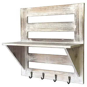Rusticpersonalized customize   unfinished  home decorationwholesale cheaper big wall mounted bracket,organizer,fir wood