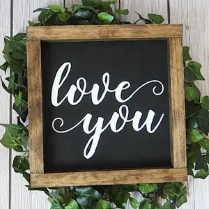 LOVE YOU Sign  Wood Sign  Farmhouse Sign