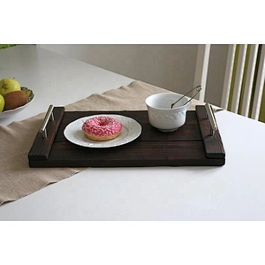 Antique Style Wooden Serving Tray- Coffee/Snack Tray,Rustic Wooden Serving Tray  Christmas Gift Personalized customization