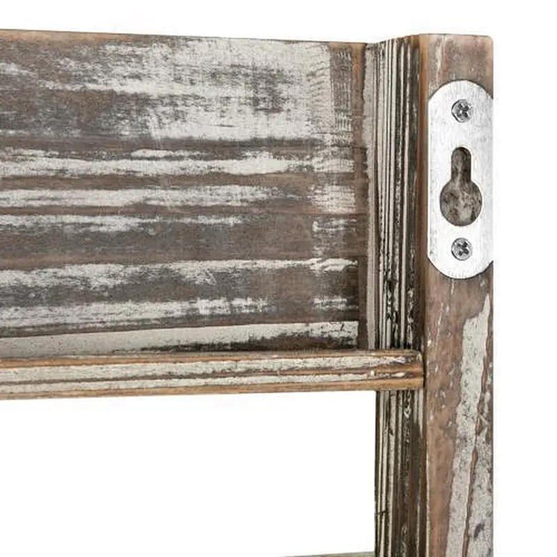 Wall Mounted Rustic Key Holder with Mail Storage Custom wall mounted record holder