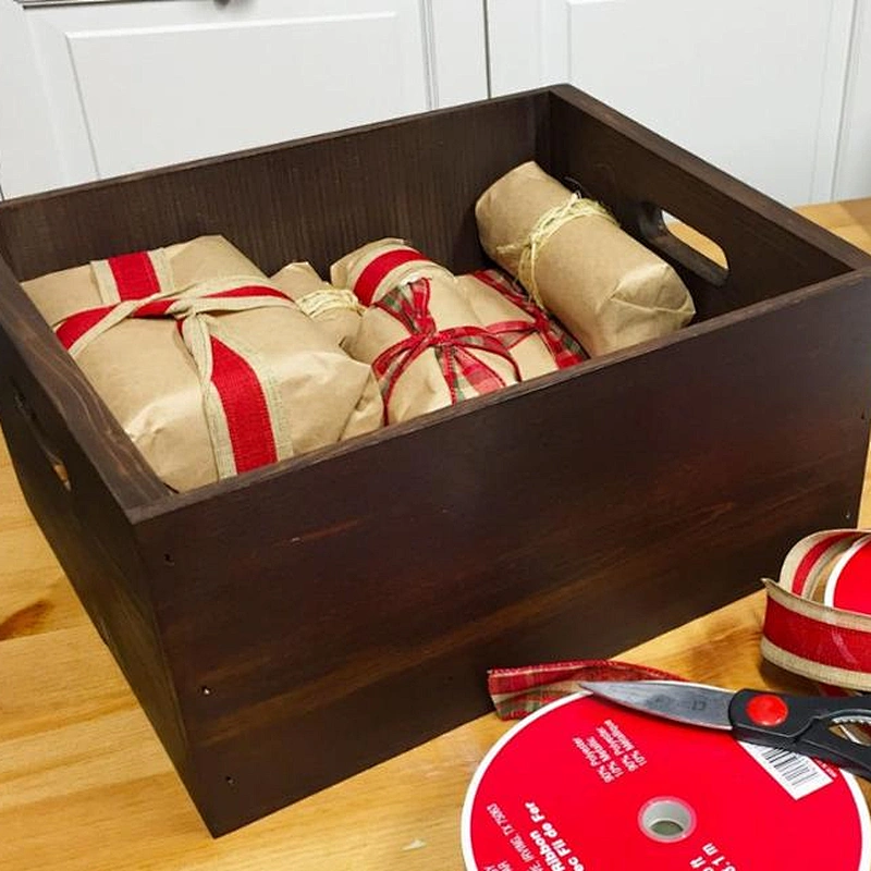 Rustic Storage  Wooden  Box