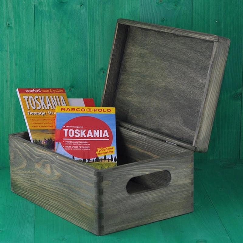 Green Wooden Box. Personalized and engraved box. Christmas gift box, Box for toys, Green Storage Box.