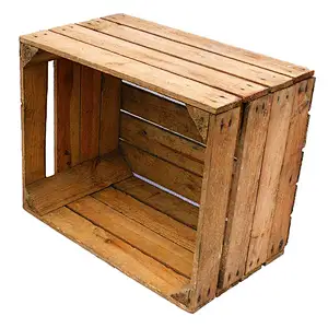 EUROPEAN APPLE CRATE - Vintage Wooden Apple Crate, Rustic Wood Box, Wedding Decor, 2020