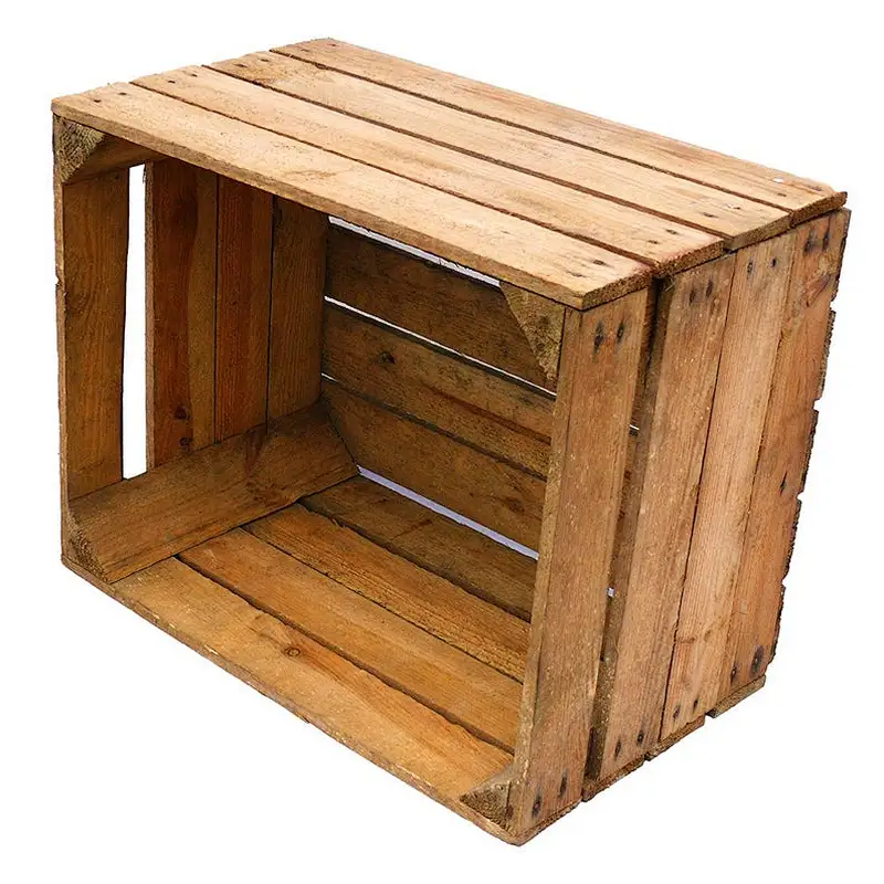 EUROPEAN APPLE CRATE - Vintage Wooden Apple Crate, Rustic Wood Box, Wedding Decor, 2020