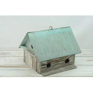 Bird House Blue Bird House Hand Made Salvage Barn Wood Bird House Fabulous Patina