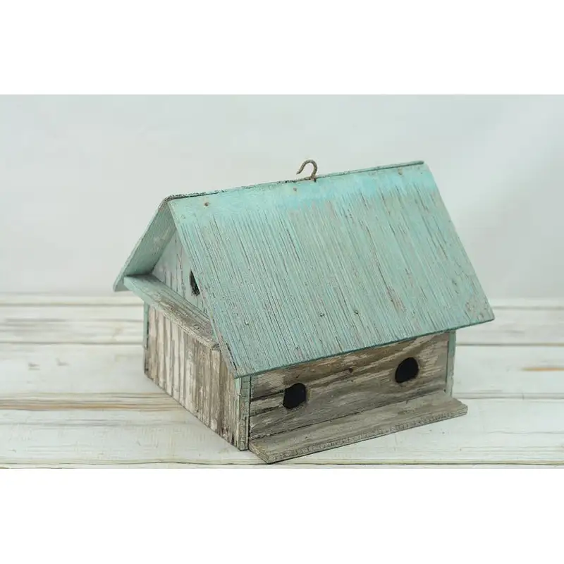 Bird House Blue Bird House Hand Made Salvage Barn Wood Bird House Fabulous Patina