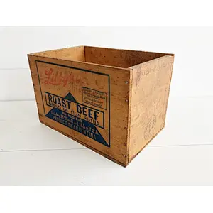 Antique of rustic style  wooden box