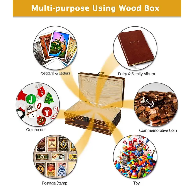 Decoration woodbox woodiness small adorn article interest collect souvenir cash to receive box lock key to cover