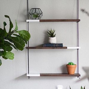 Wall shelf decorations  wall mounted metal shelf wood shelf for wall