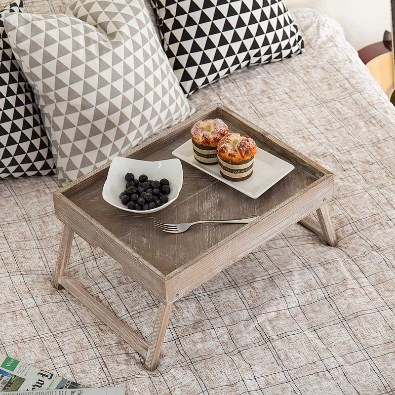 Small Wood Tray Farmhouse Decor Table Decor wooden tray  wooden  Tray  Breakfast In Bed