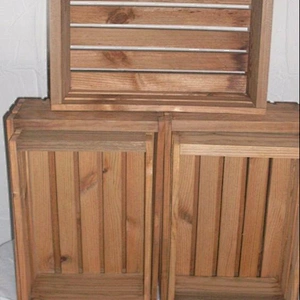 Custom Rustic Wood Box Crates 2 Sets Of 4 Made In China