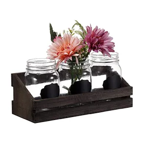 Hot Wooden Raised Planter Box Kit Flower Wholesale Rustic Wooden Planter Box For Wedding Decor