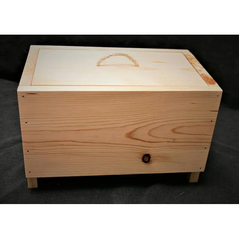 Vintage Style-Small Wood Chest for Medieval Reenacting, medieval chest for camping, solid wood box with rope handle