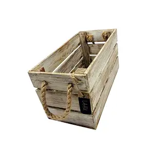 Rustic style boutique custom wooden card box