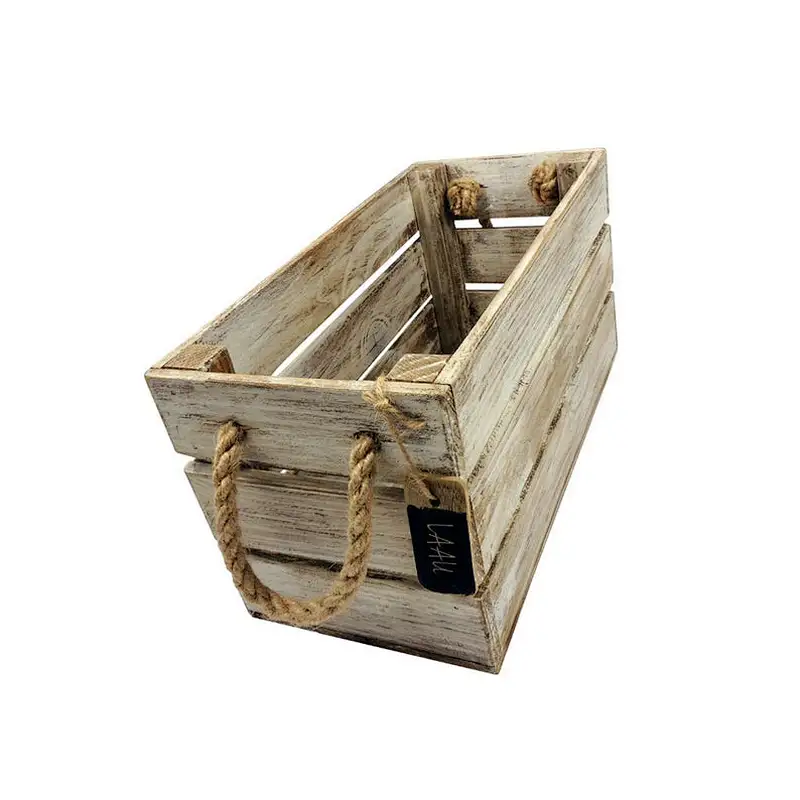 Rustic style boutique custom wooden card box