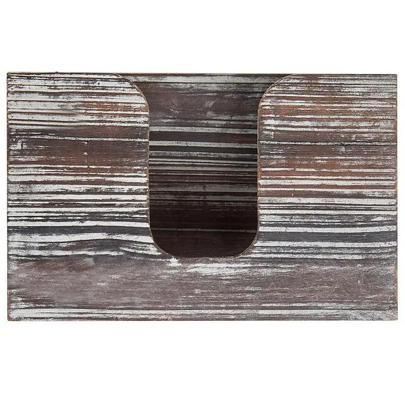 Torched Wood Wall-Mounted Paper Towel Dispenser