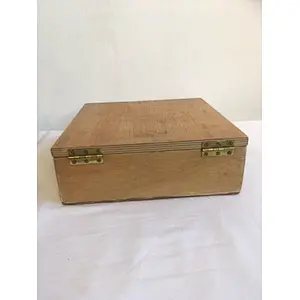 Vintage Wooden Handmade Box Compartments Trinkets Jewellery Sewing