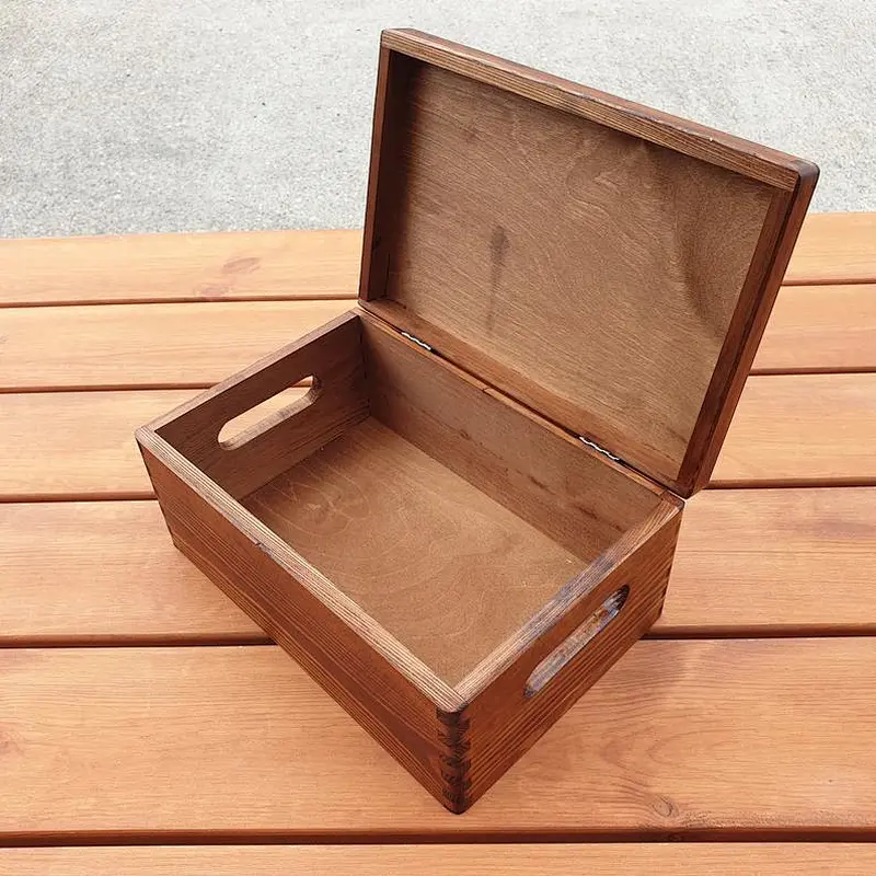 Wooden Box Wooden Chest, Trinket box, Box for toys,