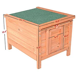 Rustic big handiwork home decoration unfinished wholesale practical personalized customized dog cat rabbit pet wooden house