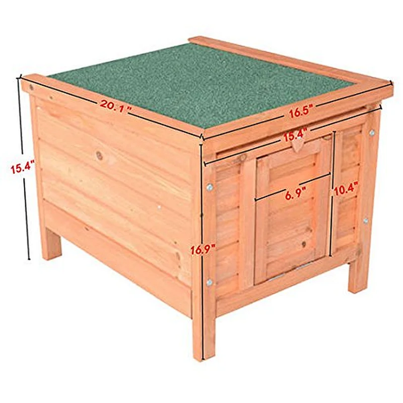 Rustic big handiwork home decoration unfinished wholesale practical personalized customized dog cat rabbit pet wooden house