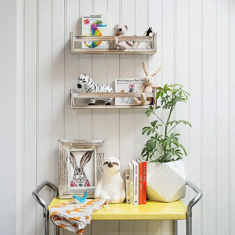 Rustic wood floating wall shelves wall shelves for bedroom wood shelves for the kitchen wall