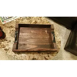 Rustic Reclaimed Handmade Wood Serving / Coffee Table Tray