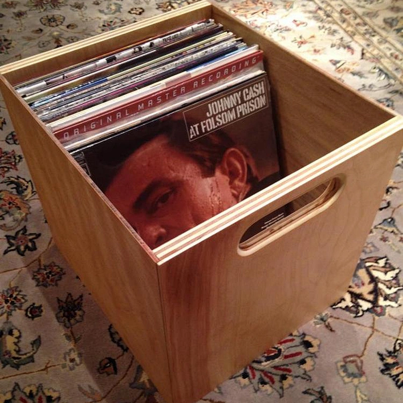 Vinyl Record Storage Cube