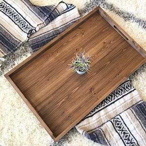 Rustic Wooden Ottoman Tray 2020