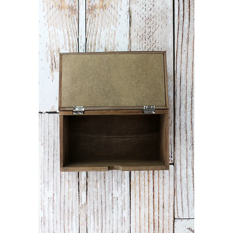 4 X 9.5 'FAMILY' WOOD HINGED KEEPSAKE BOX
