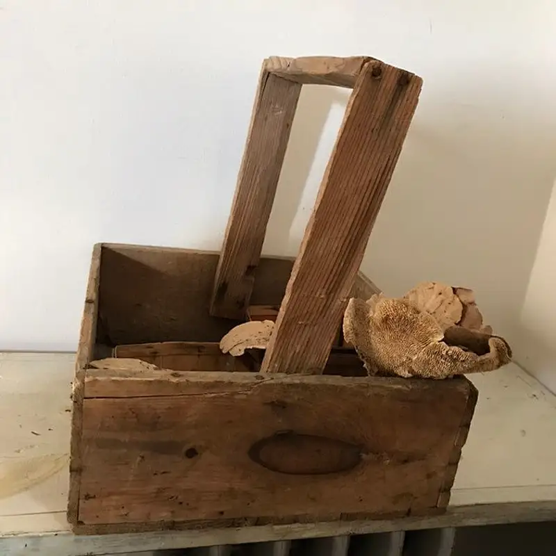 Vintage Portland Fish Basket wooden crate