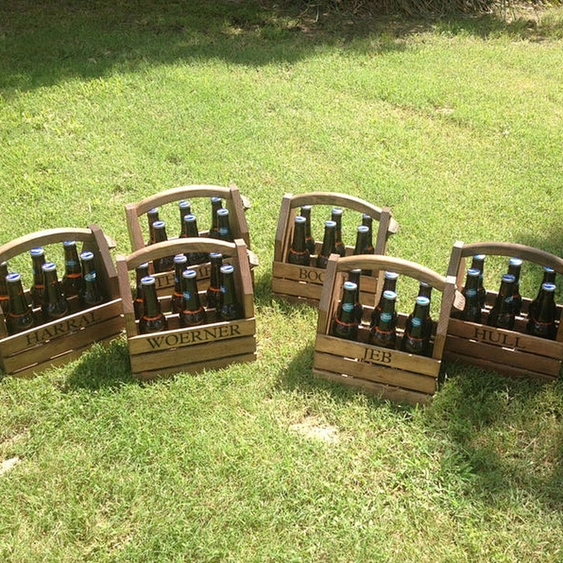 wood pack homebrew tote new gift *wooden box,wooden beer crates