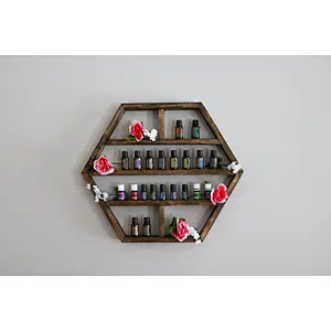 Wall mount shelf hexagon wall shelf standing wall shelf