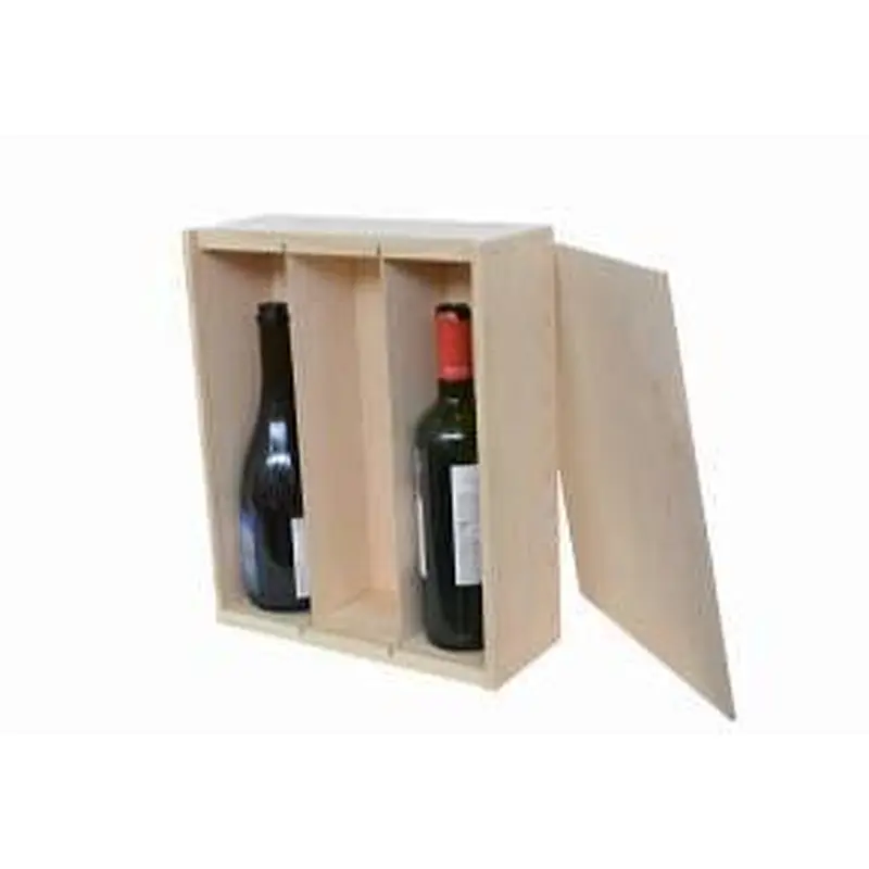 A triple, large or champagne bottle slide top box