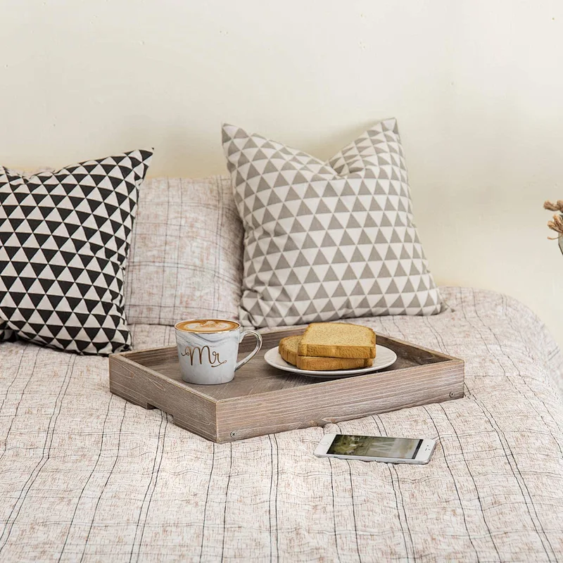 Small Wood Tray Farmhouse Decor Table Decor wooden tray  wooden  Tray  Breakfast In Bed