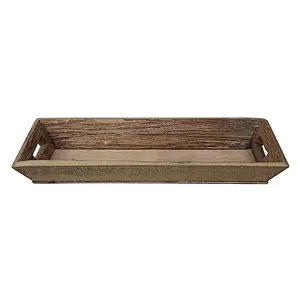 Rustic wooden decorated tray 2019
