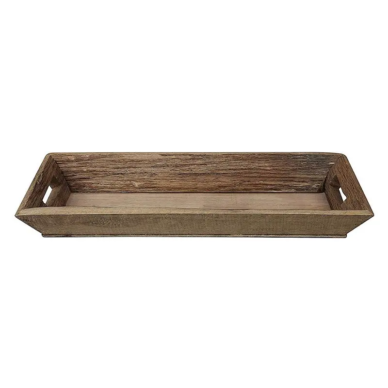 Rustic wooden decorated tray 2019