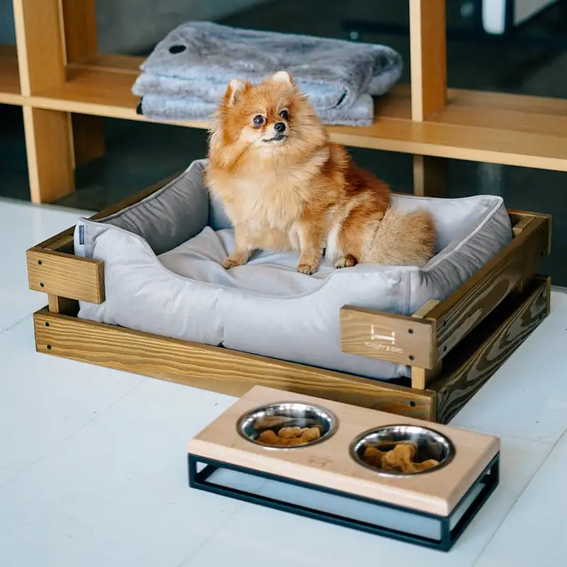 Pet house or bed modern indoor dog house- Dog crate end table Dog Kennel Furniture