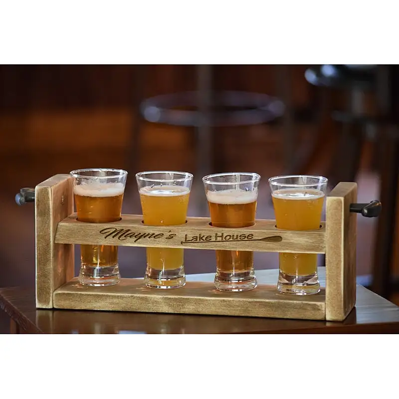 Wooden wine rack&Tier Storage Display Shelve,Beer Flight - Beer Tasting Flight