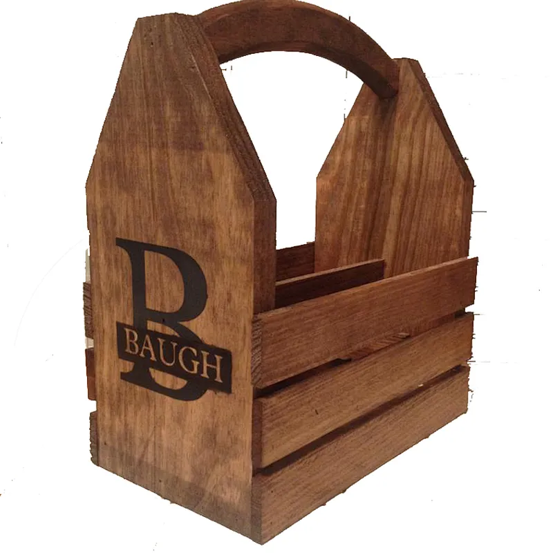 Personalized wooden wine box