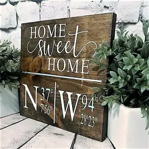 Home decoration walls billboards Wooden sign Welcome sign