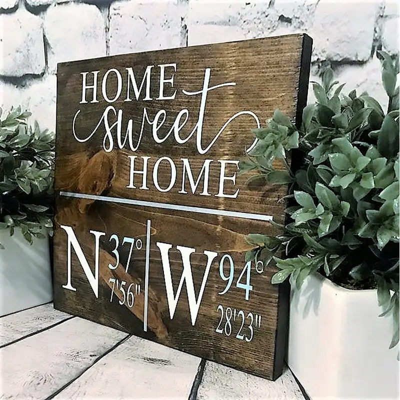 Home decoration walls billboards Wooden sign Welcome sign
