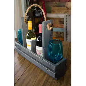 Wood Wine Caddy, Wine Carrier, Wine Tote, Rusic, Custom
