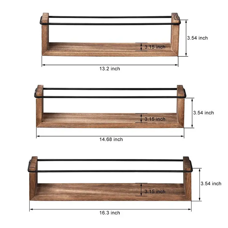 Floating shelves wall mounted wood shelves for the kitchen wall home decor wall shelf
