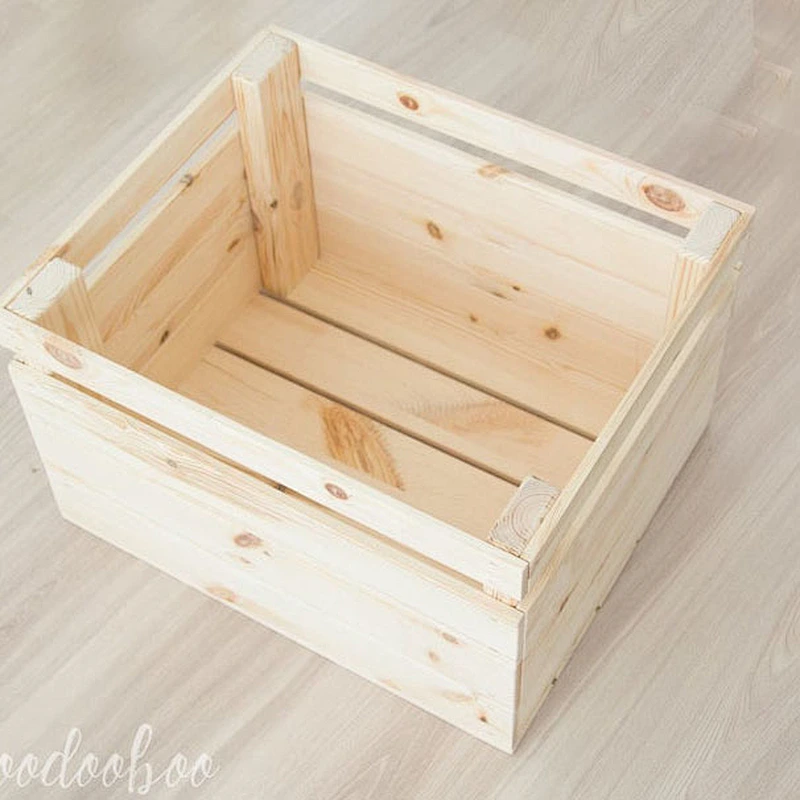 Rustic personalized customized home decoration Photography props toys  Reclaimed baby storage boxWooden Storage Boxes Crates