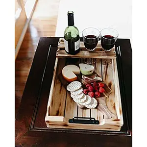 Wooden service tray coffee table farmhouse decoration - decorative wooden tray 2020