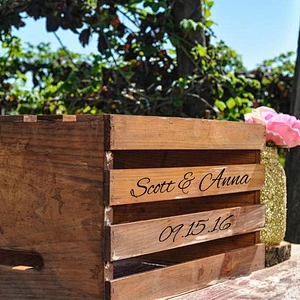 JUNJI Rustic Wood Crate