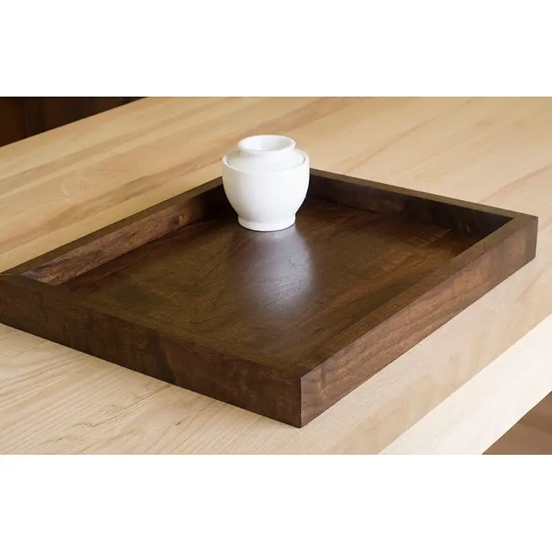 Wooden Serving Trays Serving Trays for Ottomans Wooden Tray With Handle
