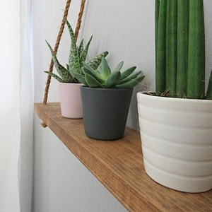 Rustic Ladder Shelf- Rustic Wood and Rope Ladder Shelf, Bathroom Organizer, Entryway Shelf Board shelf