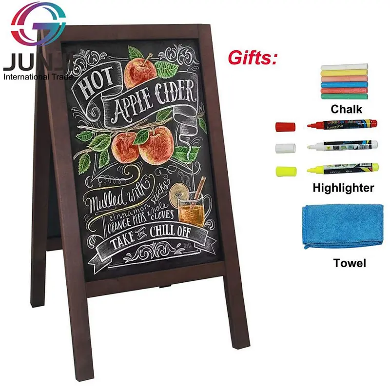 Sandwich Board Promotion Menu Display with Liquid & Solid Chalk for Business Wedding Restaurant Party Cafe